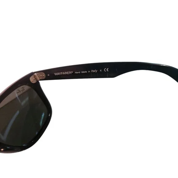 Ray Bans Black Wayfarer Sunglasses - Picture 6 of 11